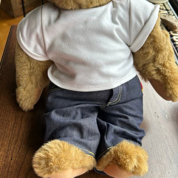 New! Vermont Teddy Bear Cool Guy Bear with Sunglasses and Love Tattoo - Picture 7 of 11